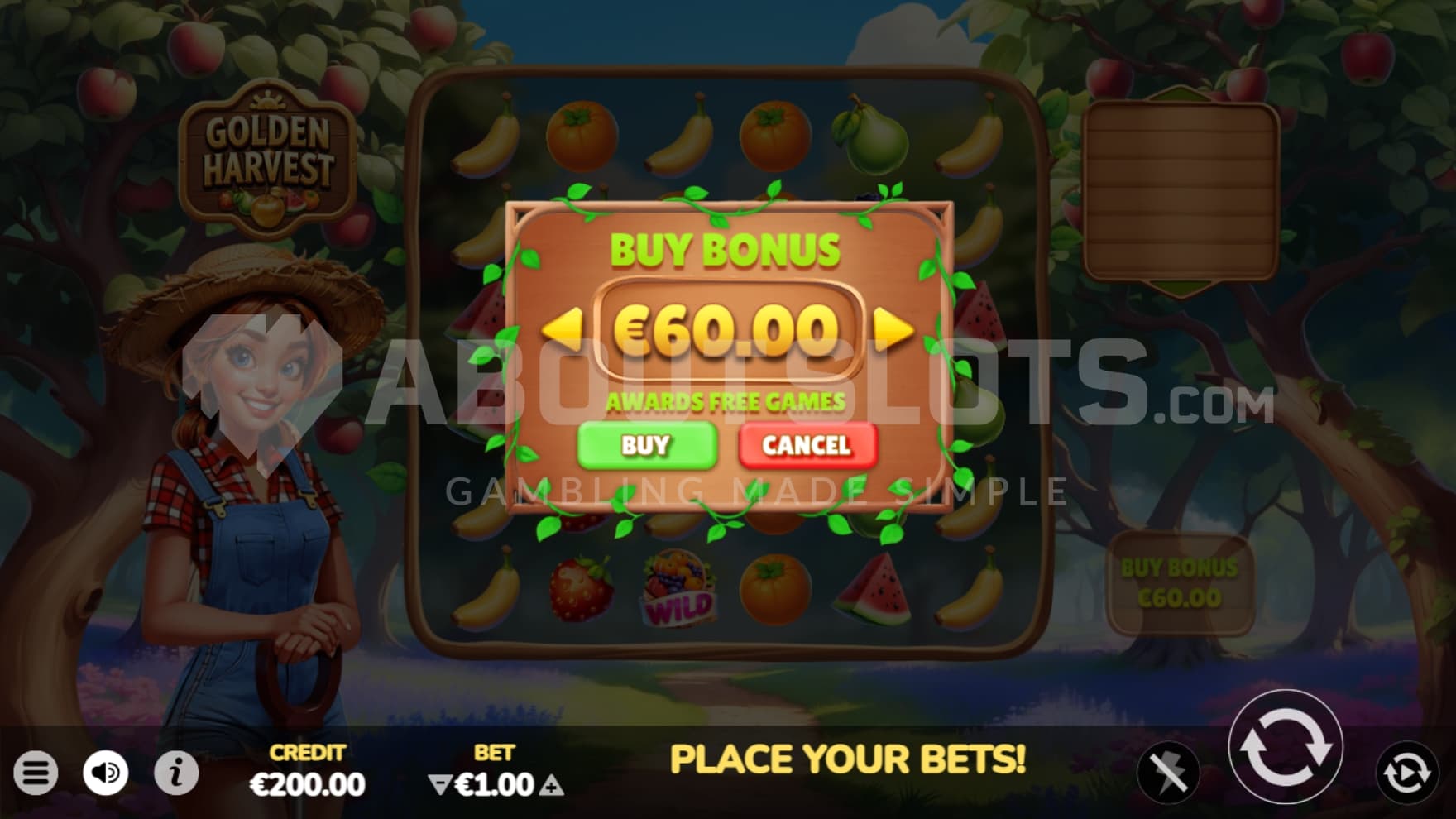 60X the bet Bonus Buy