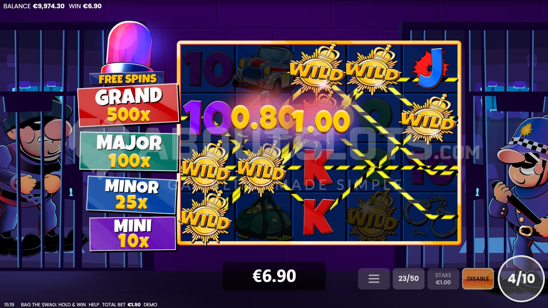 Sticky Wilds in view