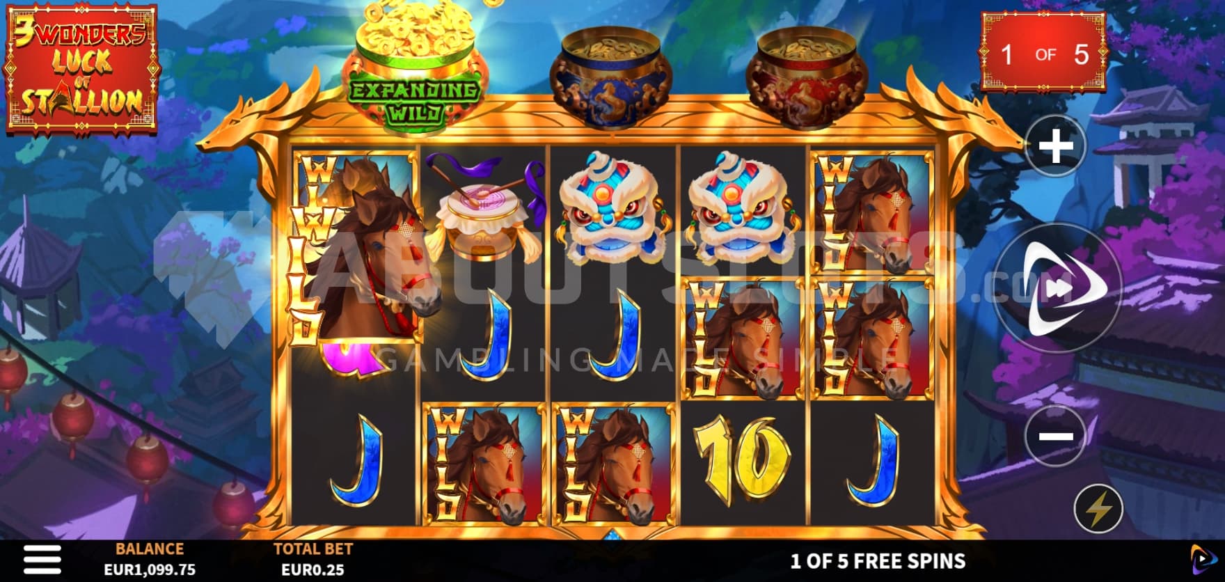 Collect Symbol on reel 1