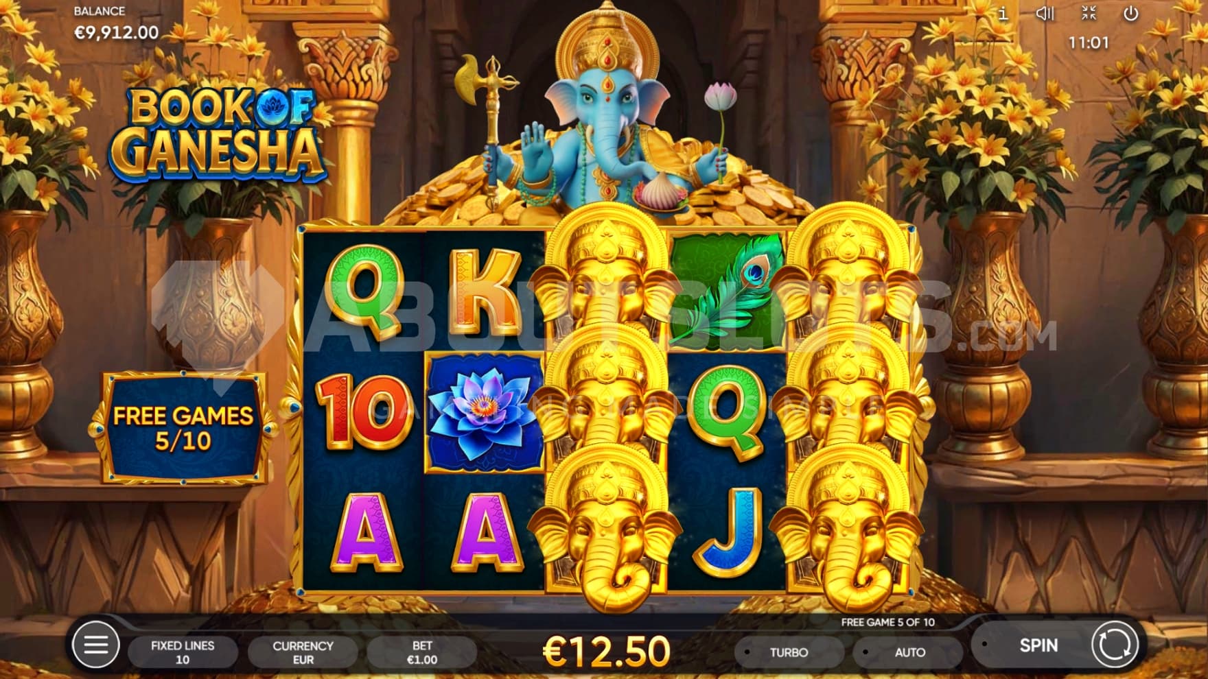 Expanding Symbol on reel 3 and 5