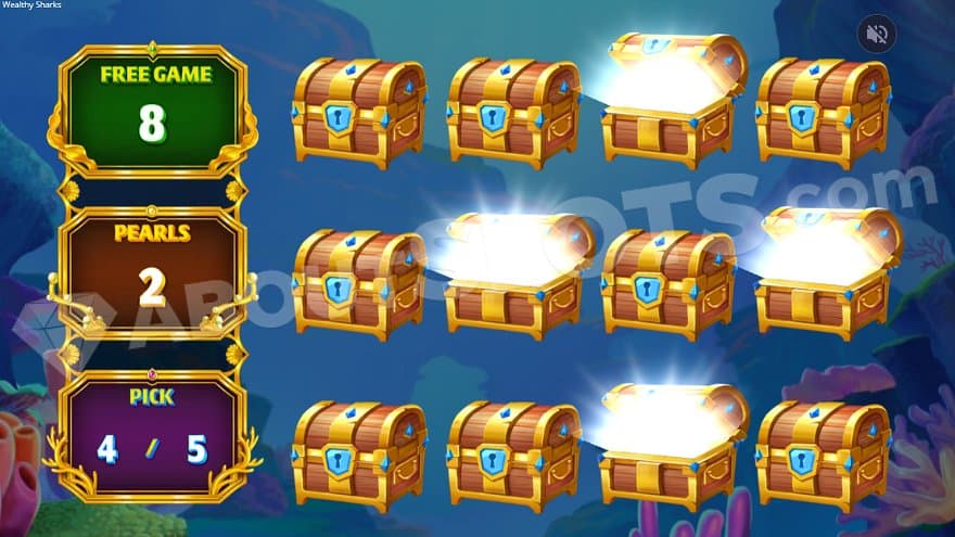 Twelve chests that the player can pick. 