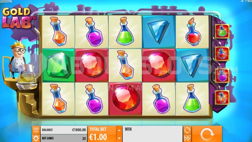 Base game with a professor on the left.