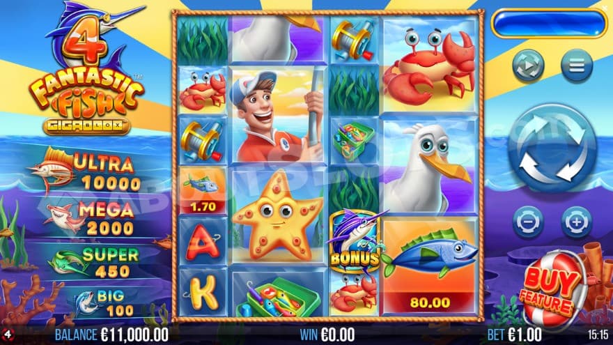 Base game where you can see big prizes to the left.