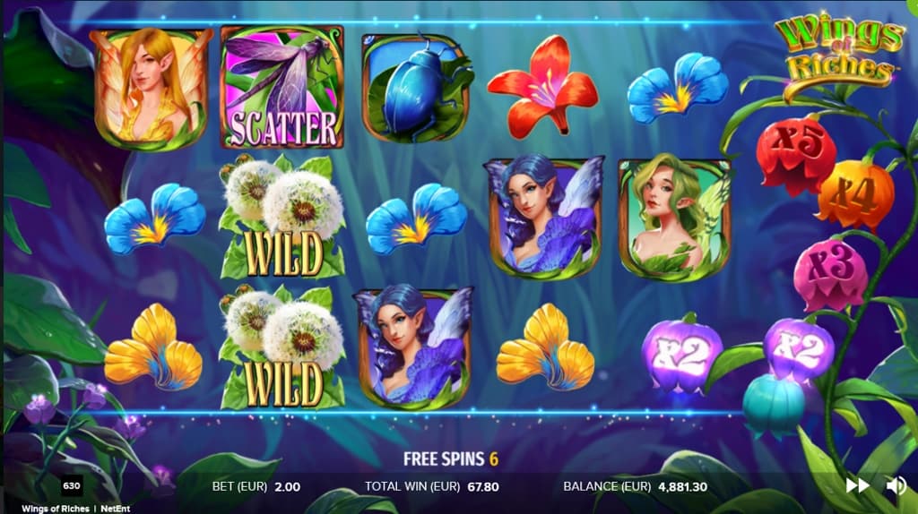 Wings of Riches Slot Gameplay