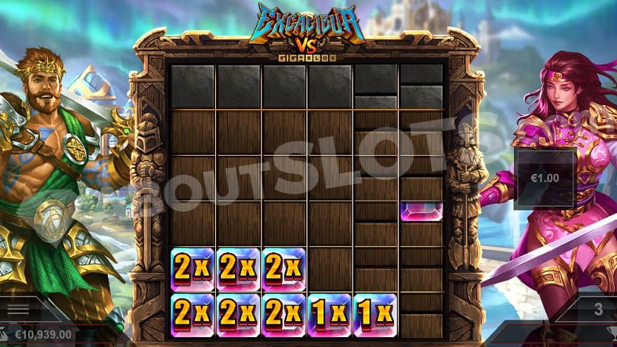 A total of 8 bonus symbols on the grid in the bonus game.