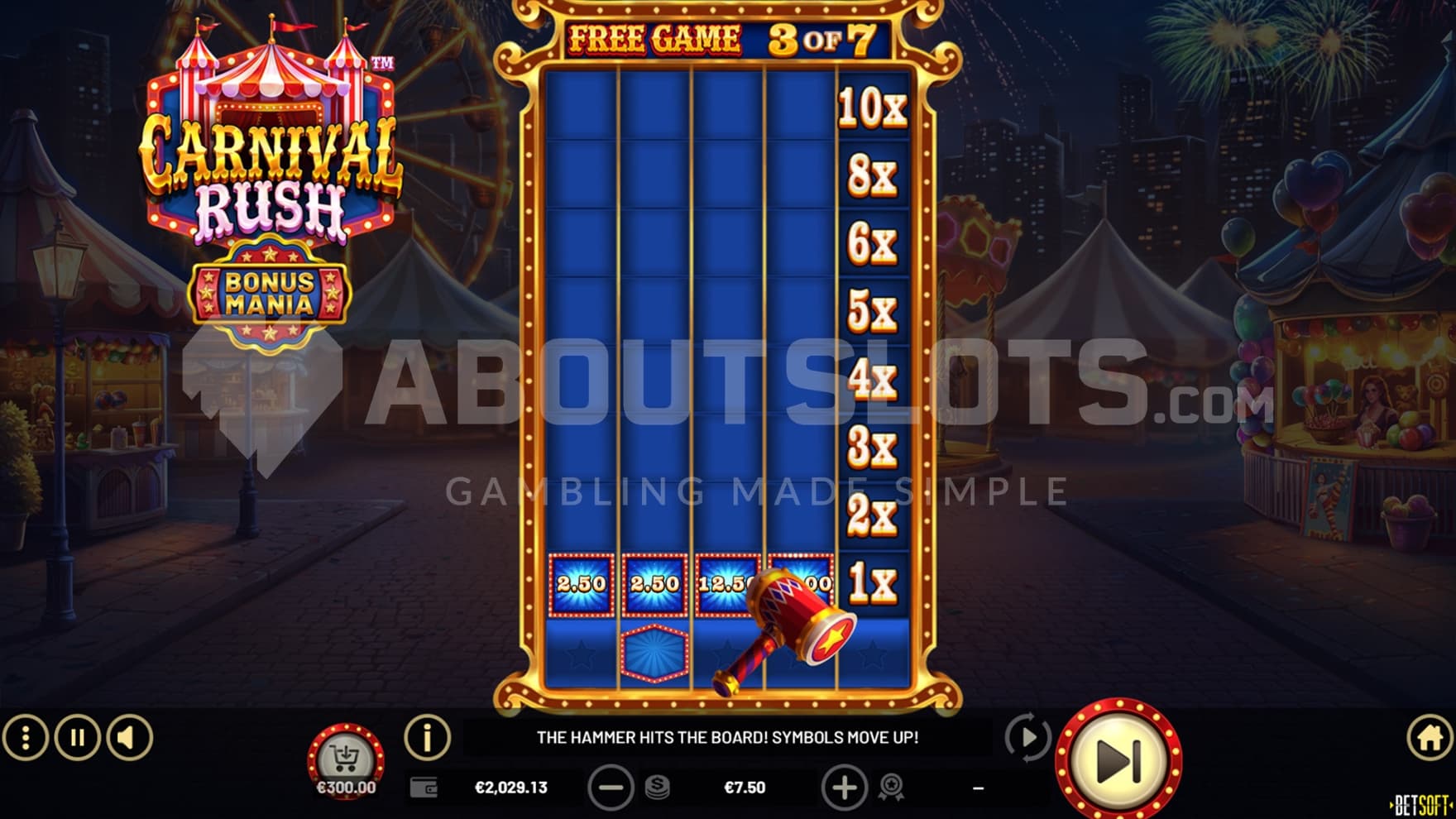 Multiplier Levels on right side