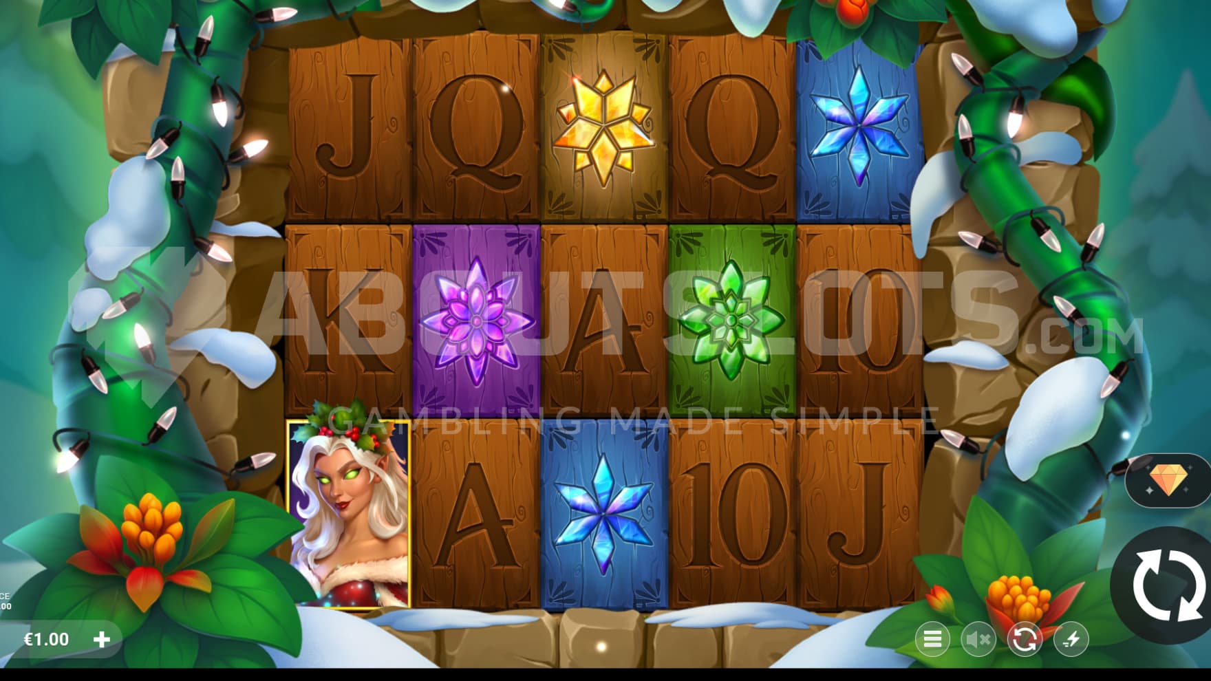 The game is decorated and puffed up with Christmas decoration to really nail the seasonal vibes