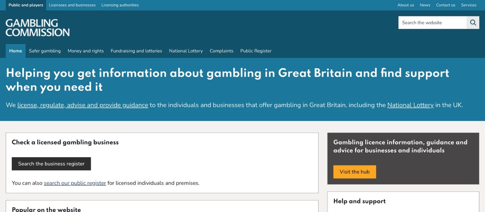 UKCG webpage