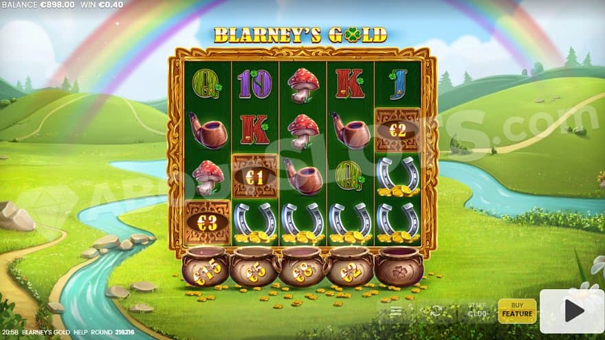 Collecting Cash Symbols on all reels triggers the Free Spins.