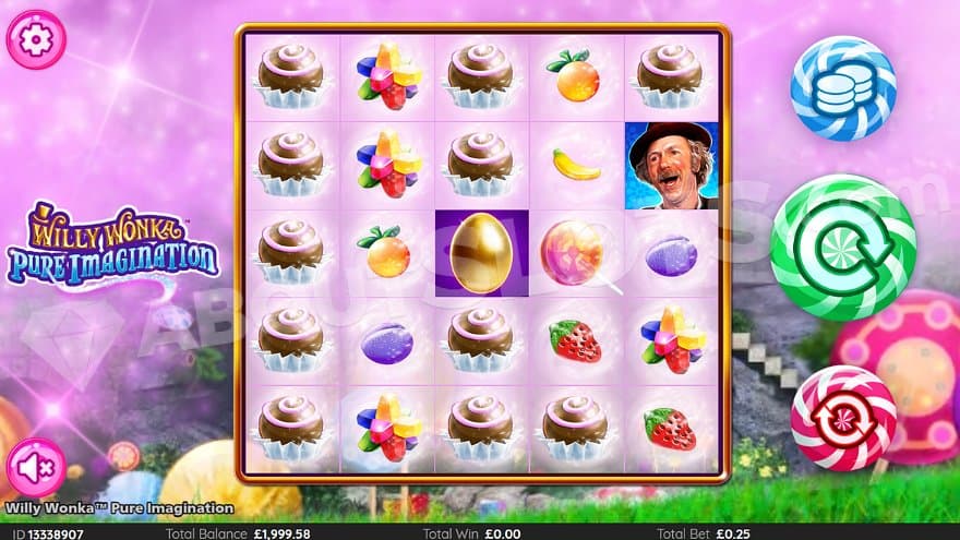 A casino slot with 5 reels and 5 rows. 