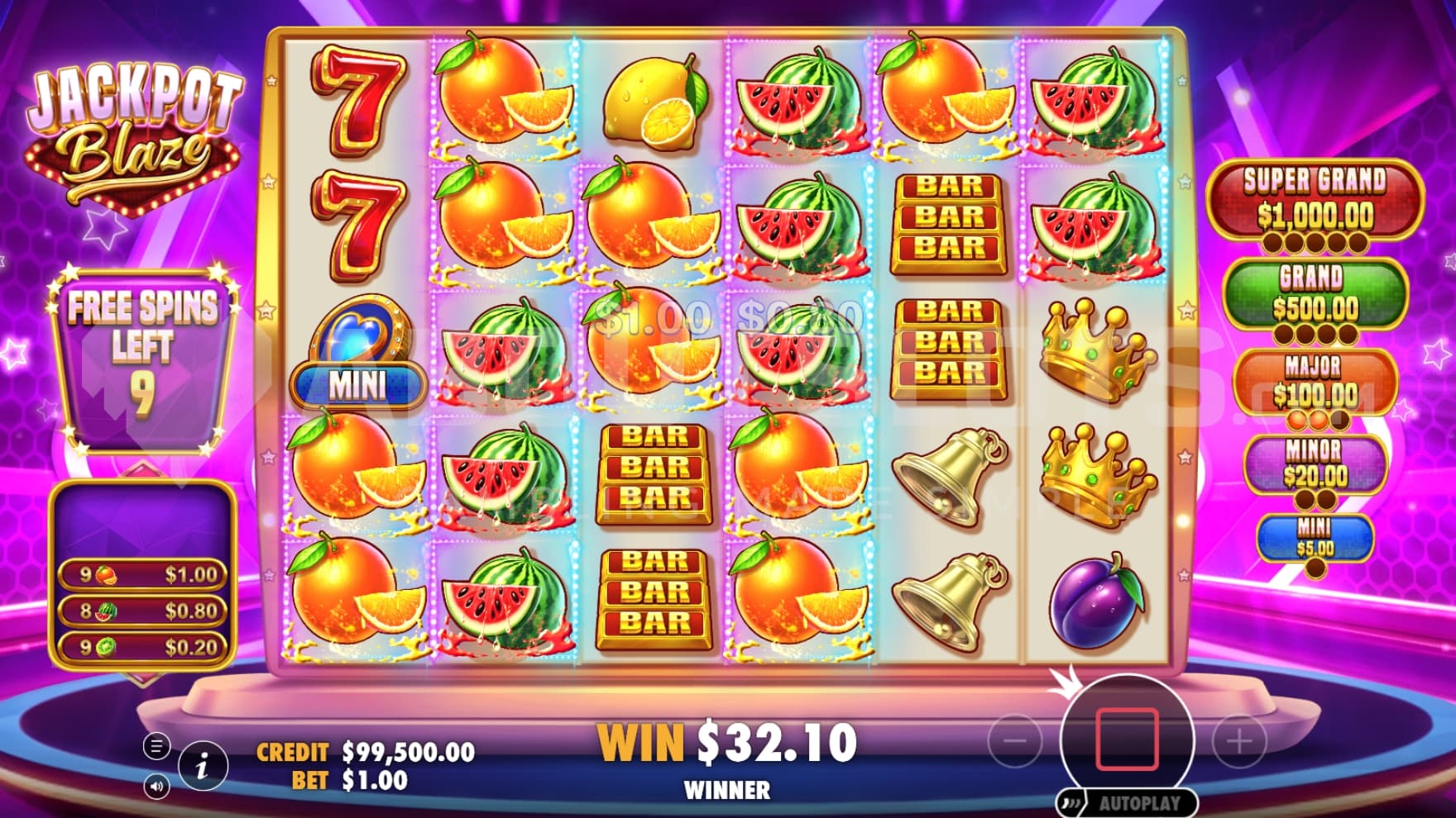 Mini Award on first reel