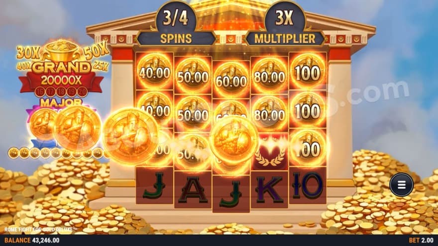 Gold Bonus game with a 3X win multiplier.