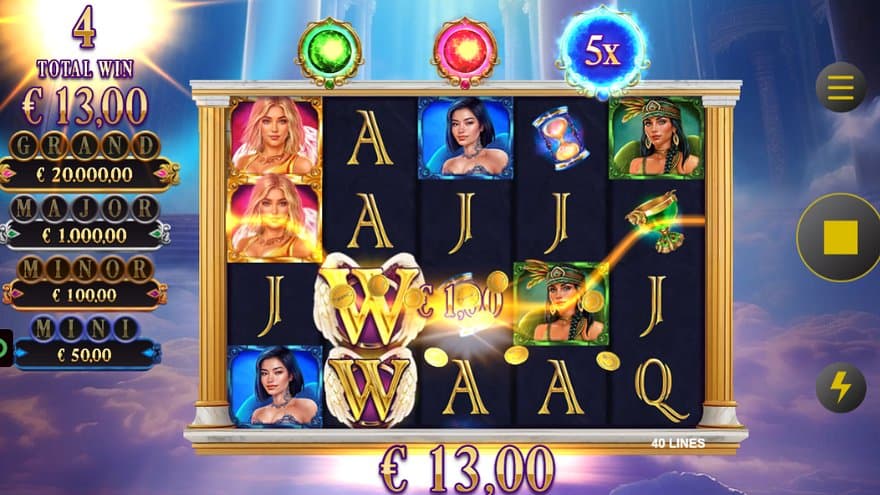 A €13 win in the Free Spins.