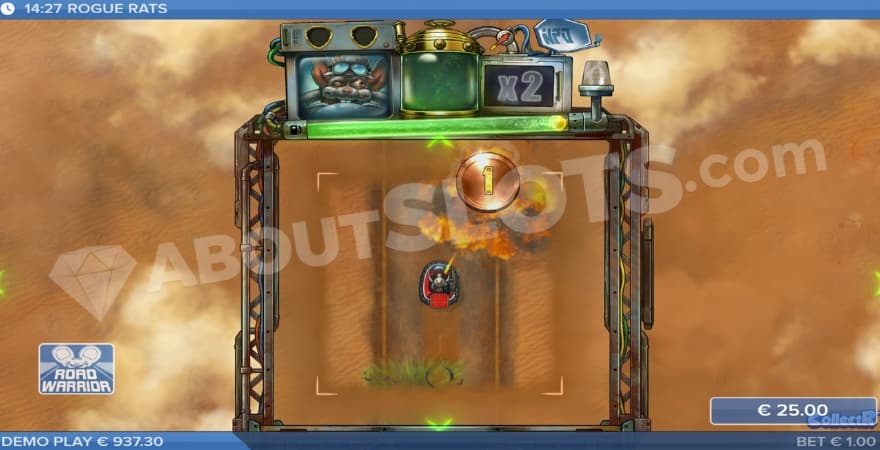 A screenshot of the Road Warrior feature