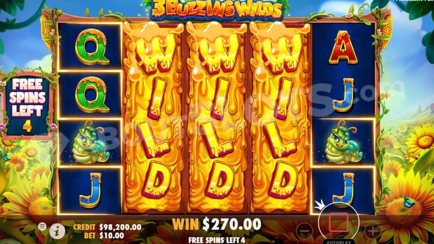 A screenshot of the Expanding Wilds feature