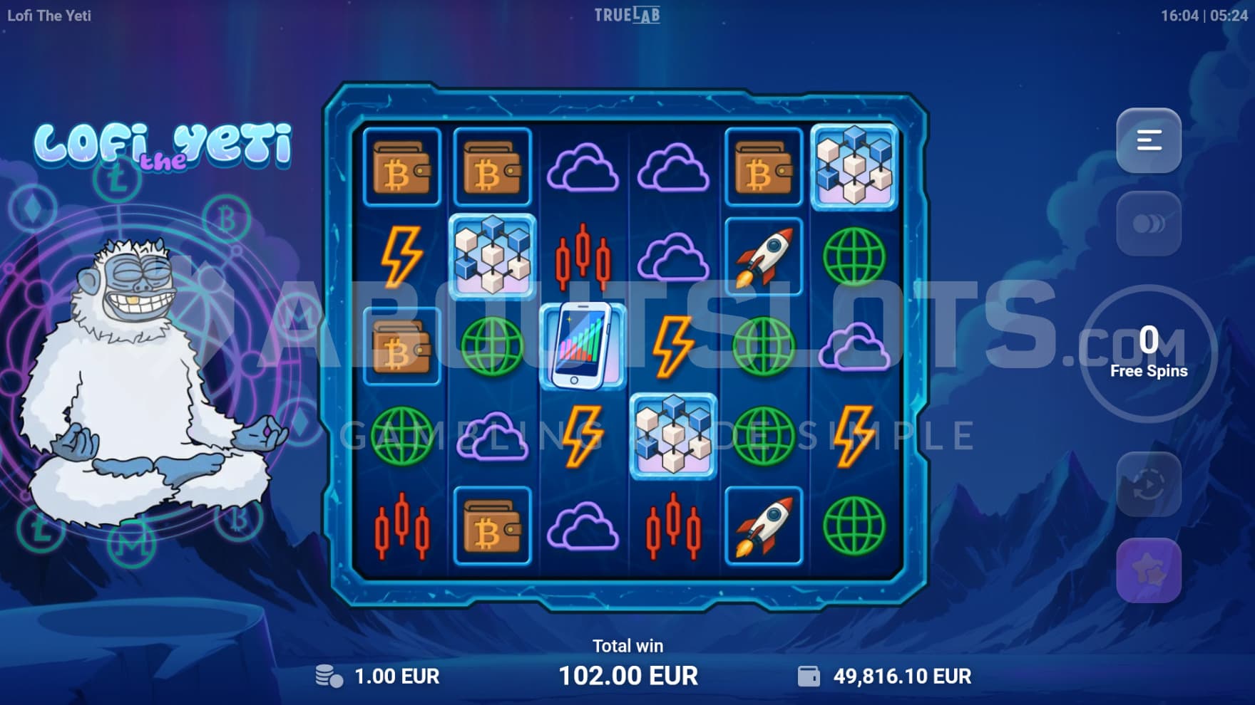 Lofi starts chanting magic as you keep hitting wins in the free spins