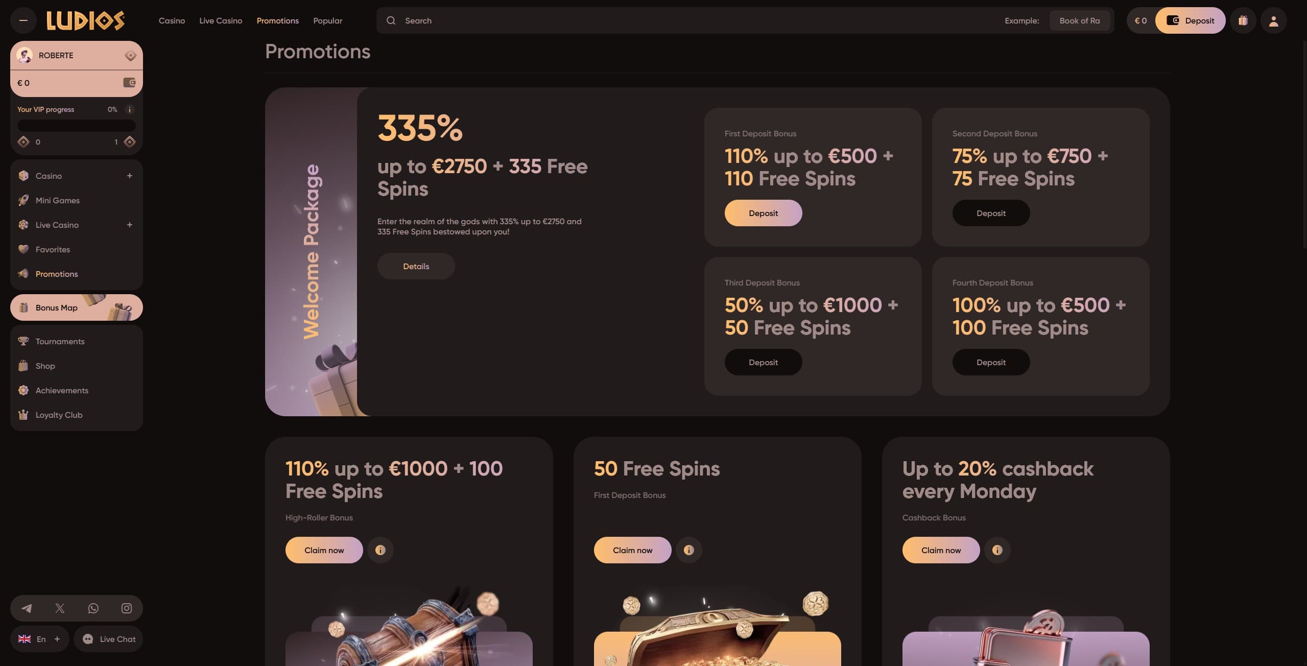 Review: Ludios Casino DE Live – Ein Blick auf das Online-Casino für deutsche Spieler
