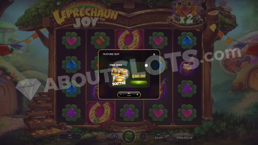 Bonus buy feature with one option to choose.