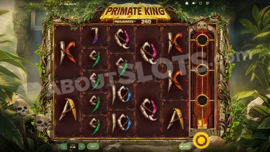 Base game with skulls on poles to the left.