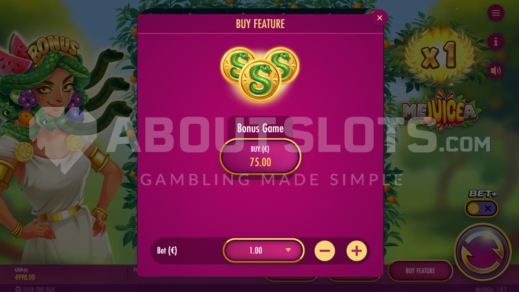 75X the bet