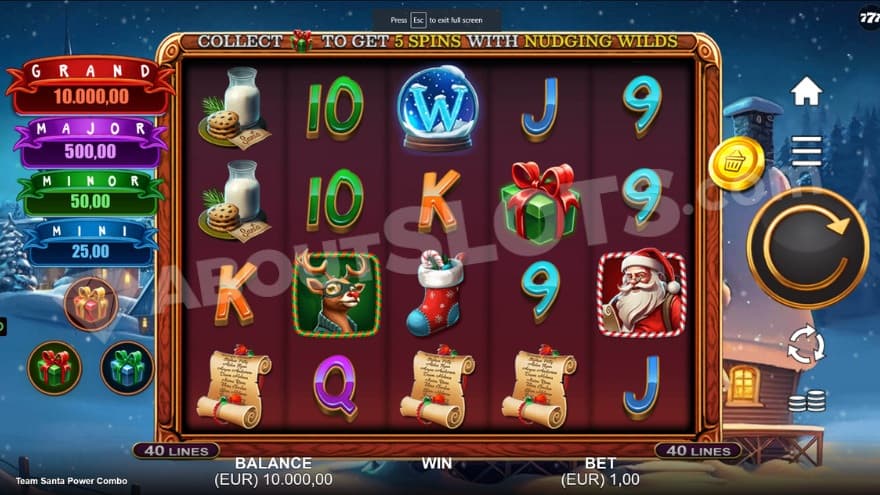 A screenshot of the base game view