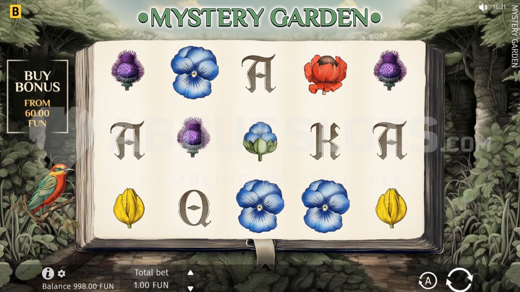 Feature Buy on left side of screen