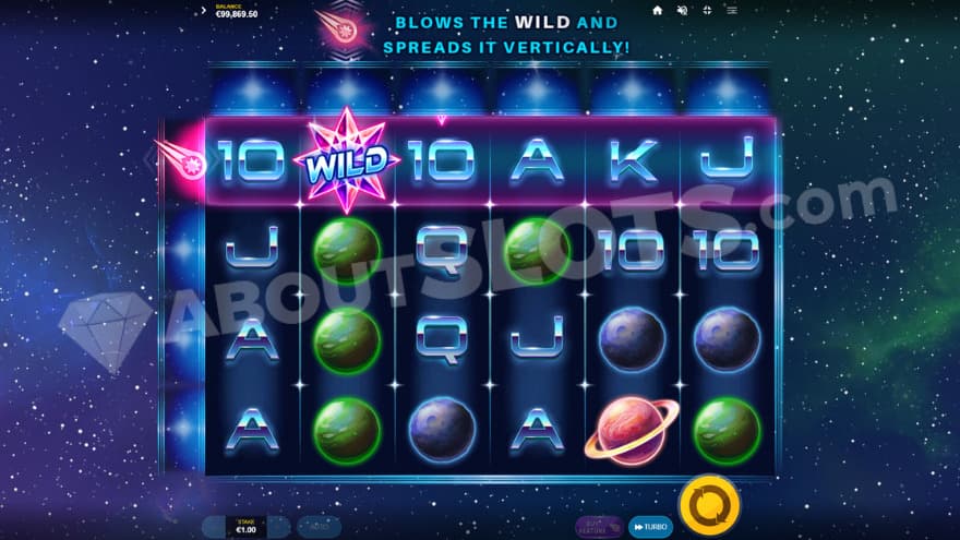 A screenshot from the wild blast feature