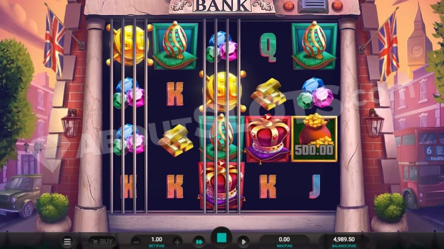 Busted Respin feature where two reels are locked.