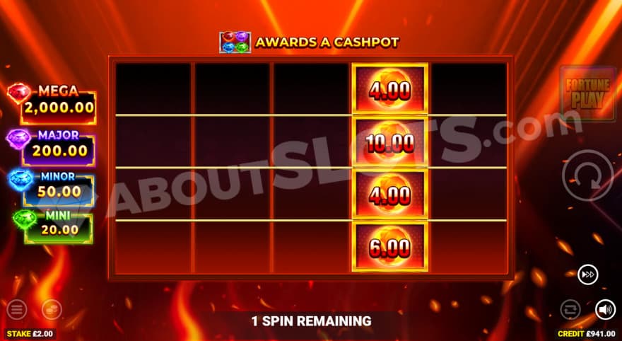 Cashpot Spins with Jackpots on the left.