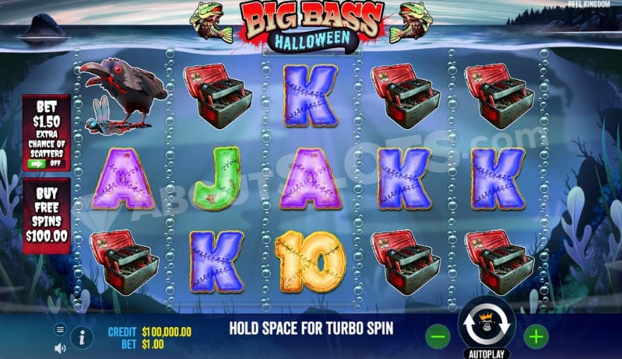 Base game where you can see a symbol showing a raven eating a dragonfly.