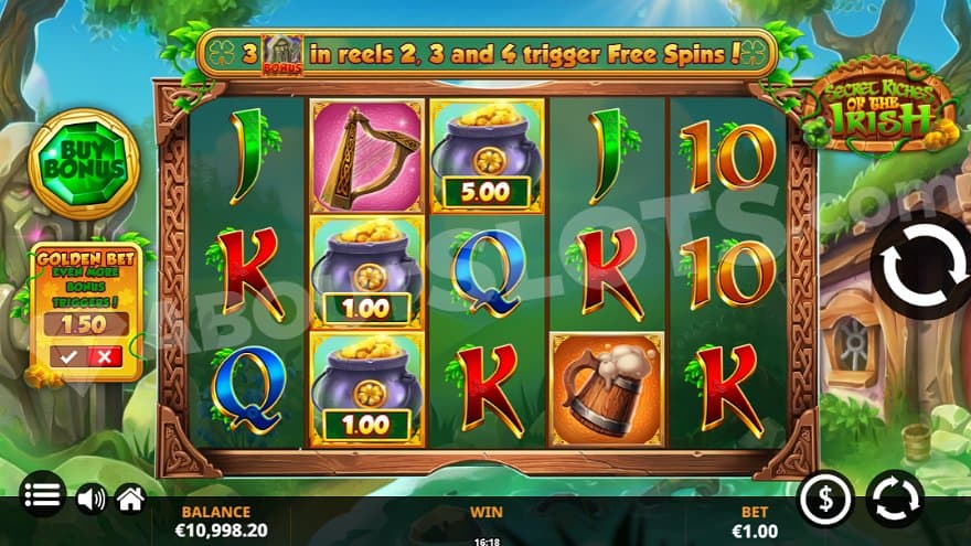 A casino slot on the Irish countryside.  