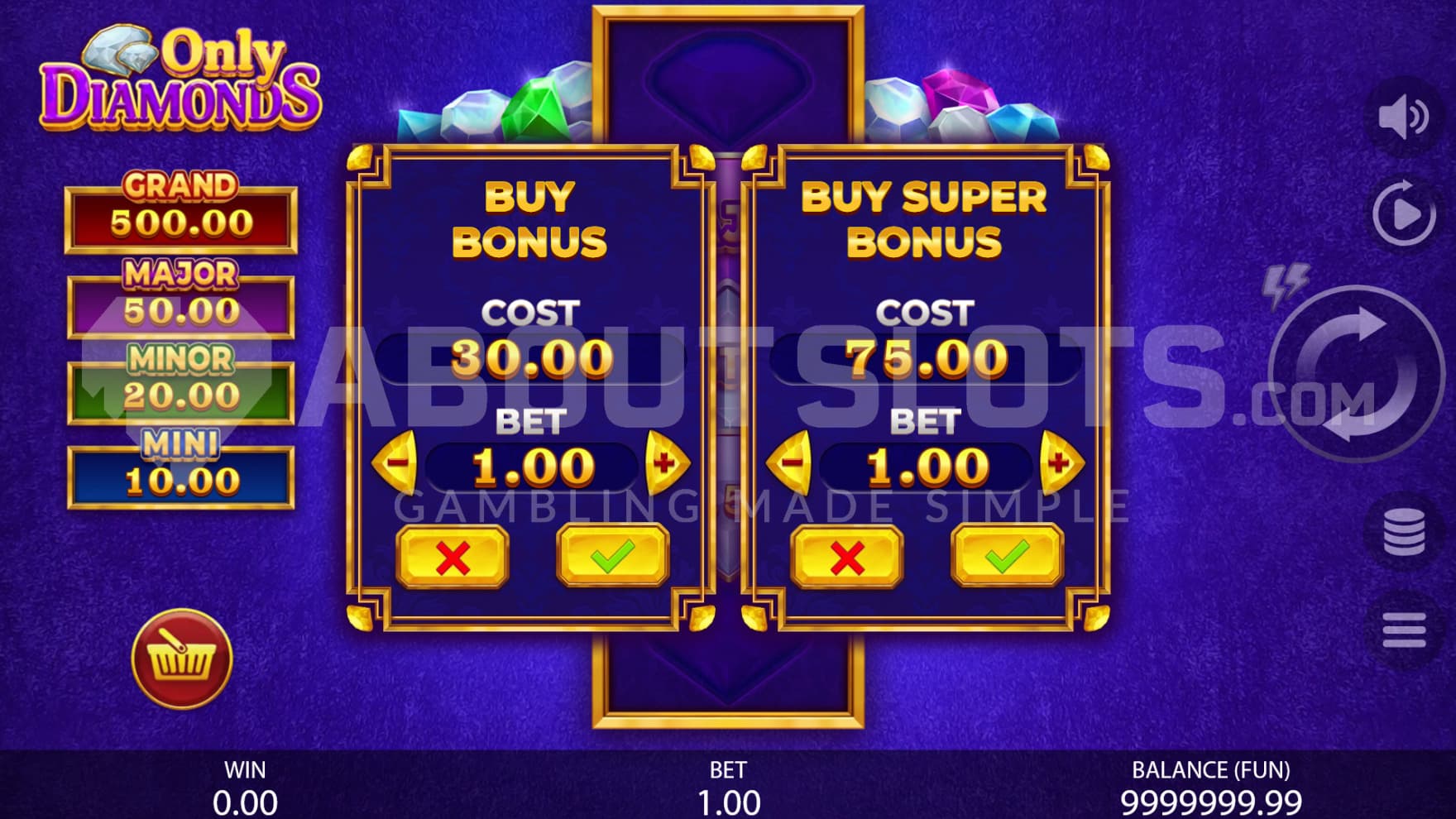 There are two different types of Feature BUy options