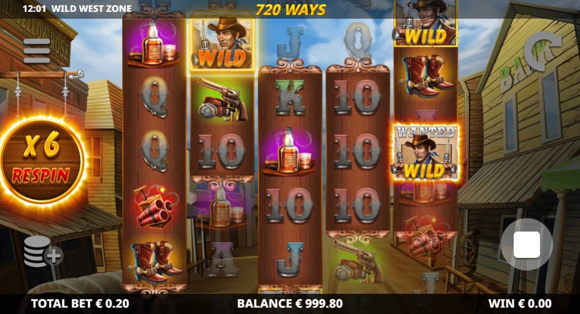 Wild West Zone Slot Gameplay