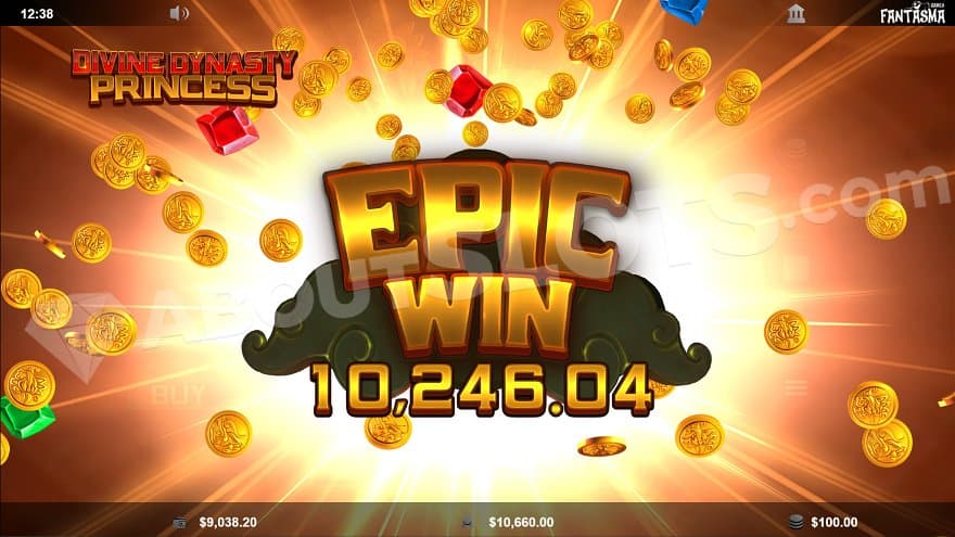 A text saying "Epic Win 10,246.04."