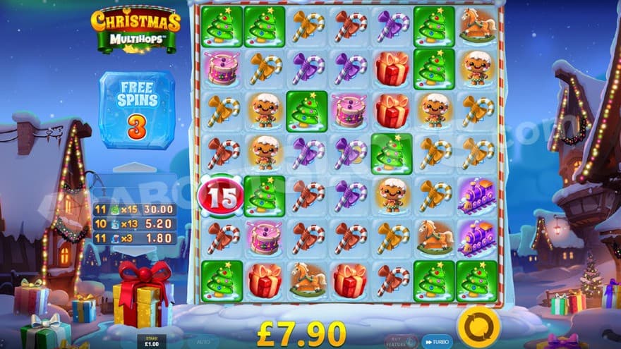 A screenshot of the Free Spins feature