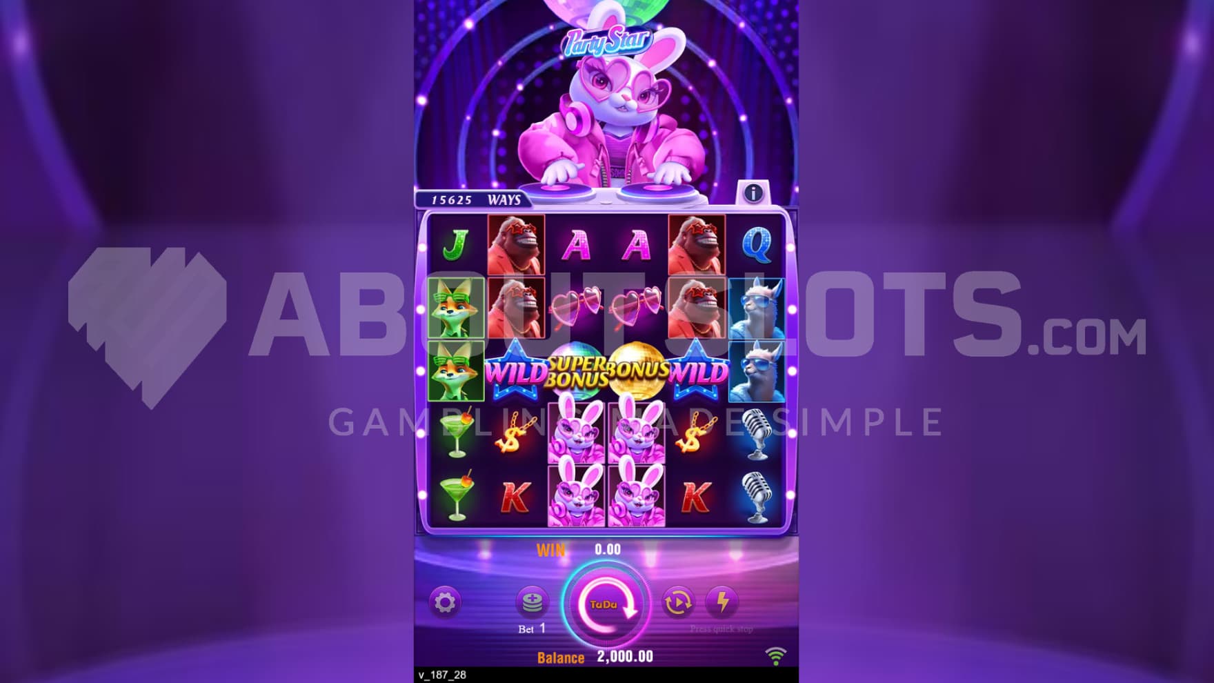 Rabbit DJ sits atop the reels at her dj booth, playing music as you play