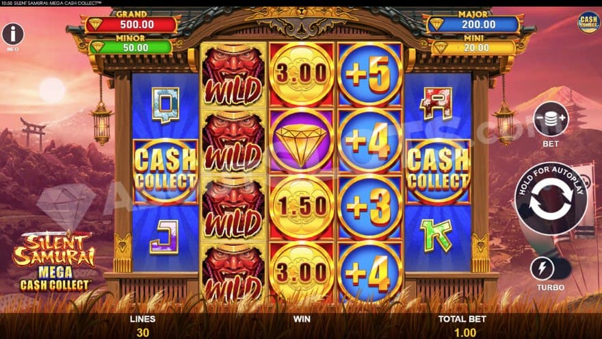 Cash Collect on reel 1 and 5