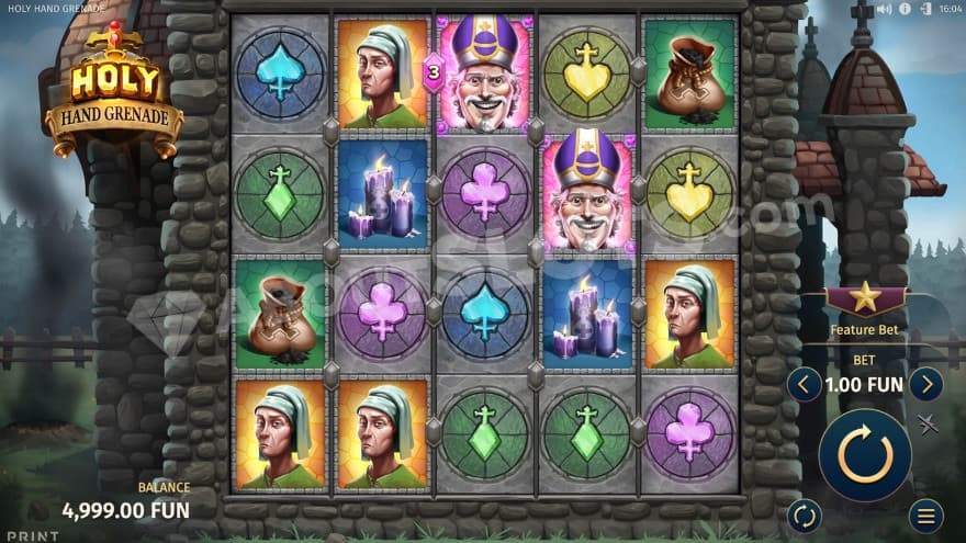 Base game with a church in the background.