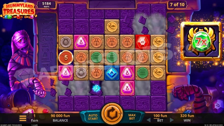 A screenshot where the lightning symbol is activated.
