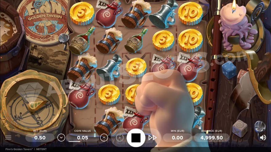 A screenshot from the fist slam feature.