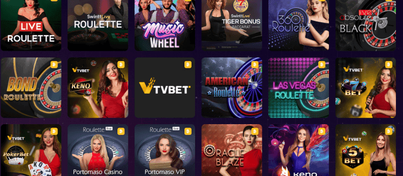 Live dealer games at Run4Win Casino.