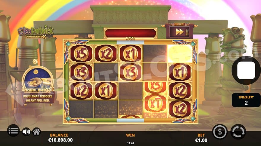 Cash symbols of 1X, 2X, 3X, and 5X on the reels. 