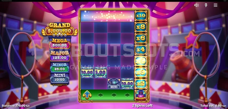 A screenshot of the bonus feature