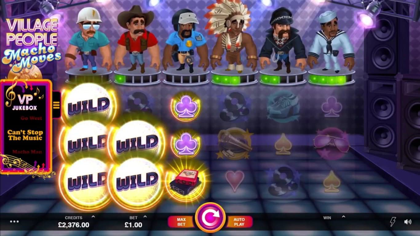 village people macho moves slot