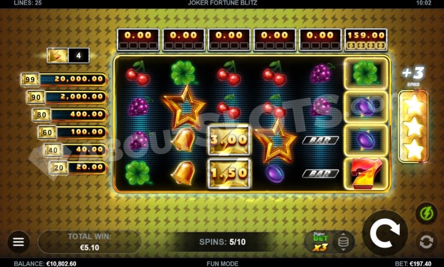 Free Spins feature where 4 cashpot symbols have been collected.