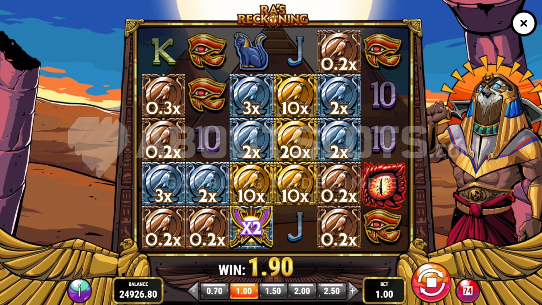 Clash Symbol on reel 3