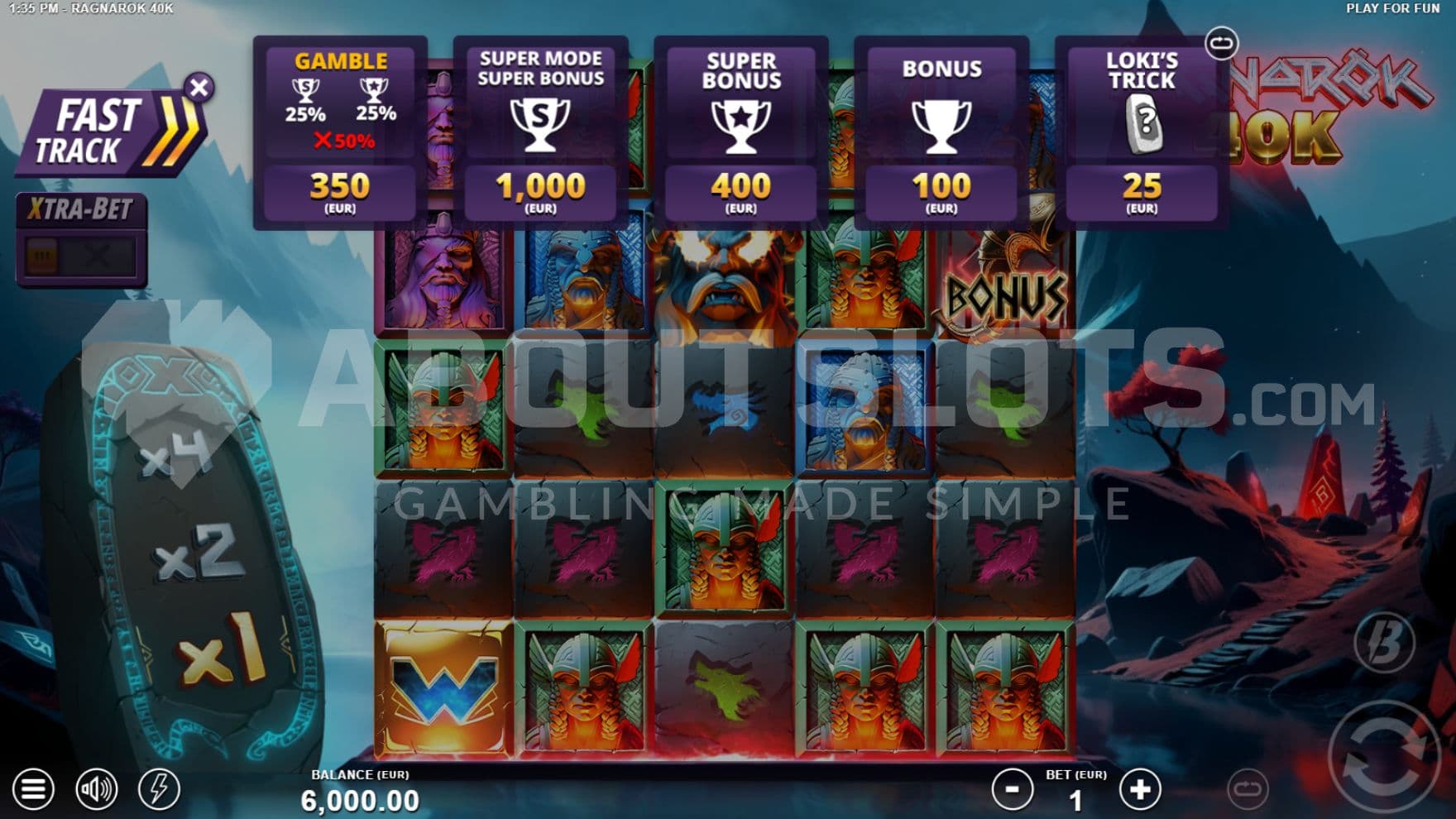 5 options Bonus Buy