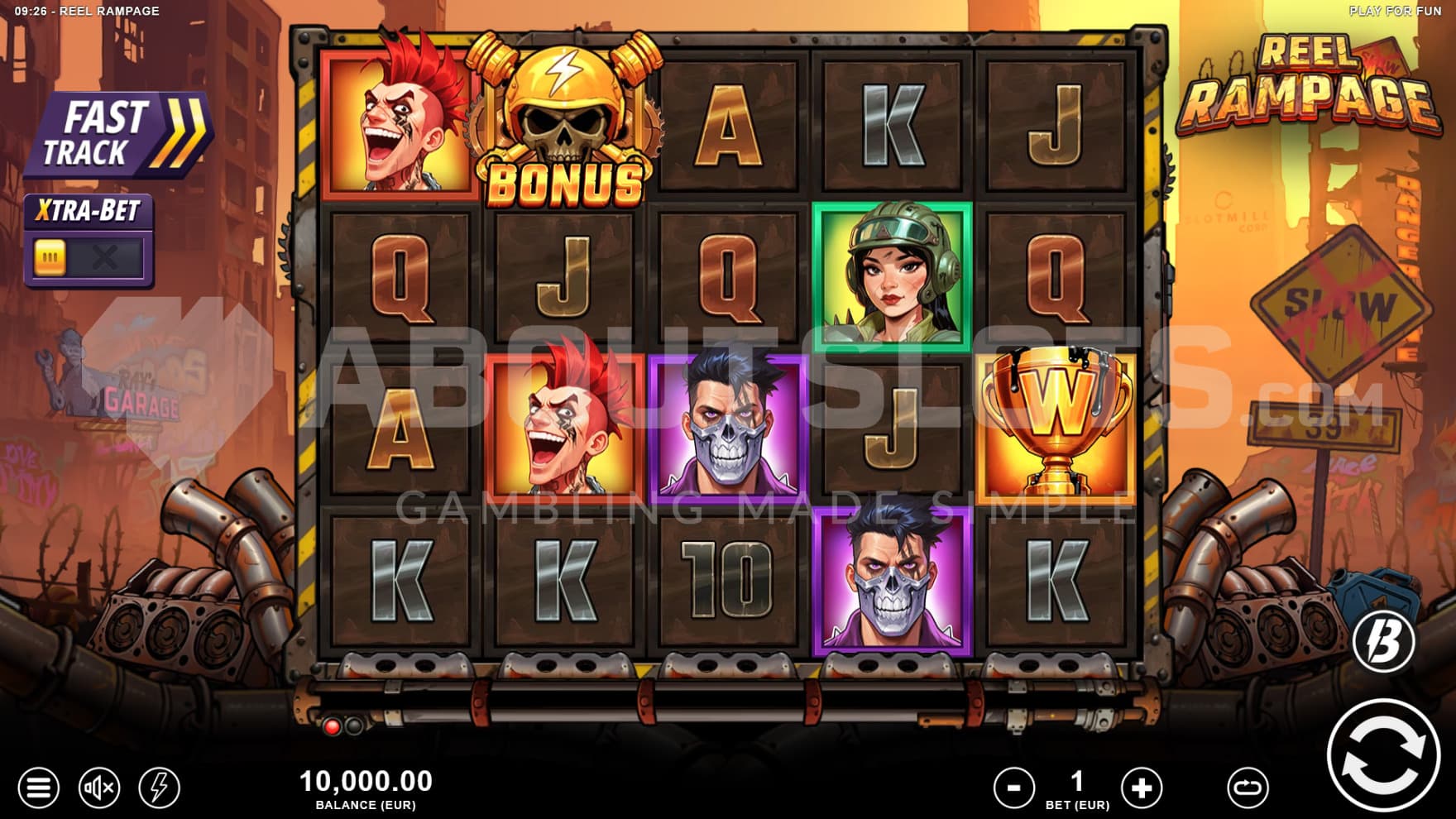 The metal playing grid is found in a scrapyard, ready to be picked up