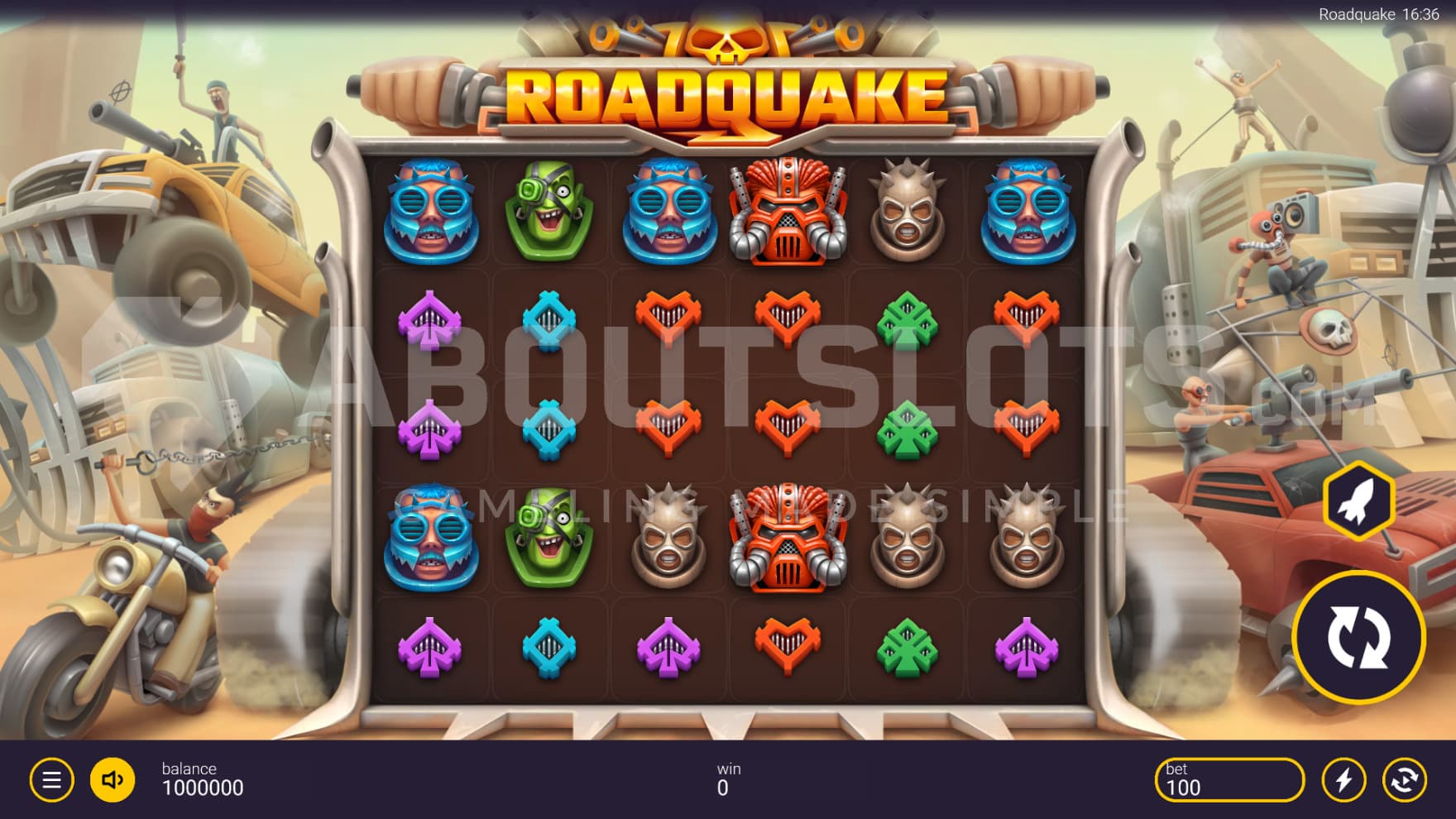 The mad max themed game is filled with crazy vehicles and explosive features