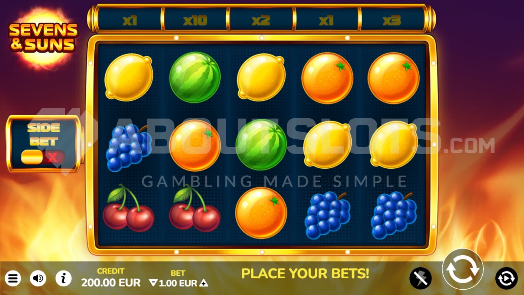Side Bet on left side